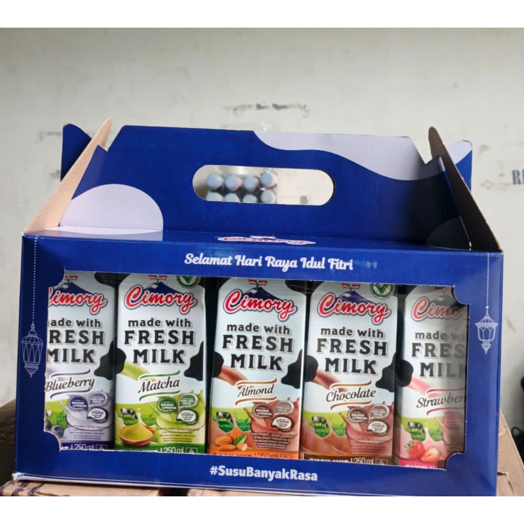 Hampers Cimory Susu UHT 250ml 12pcs varian rasa mix