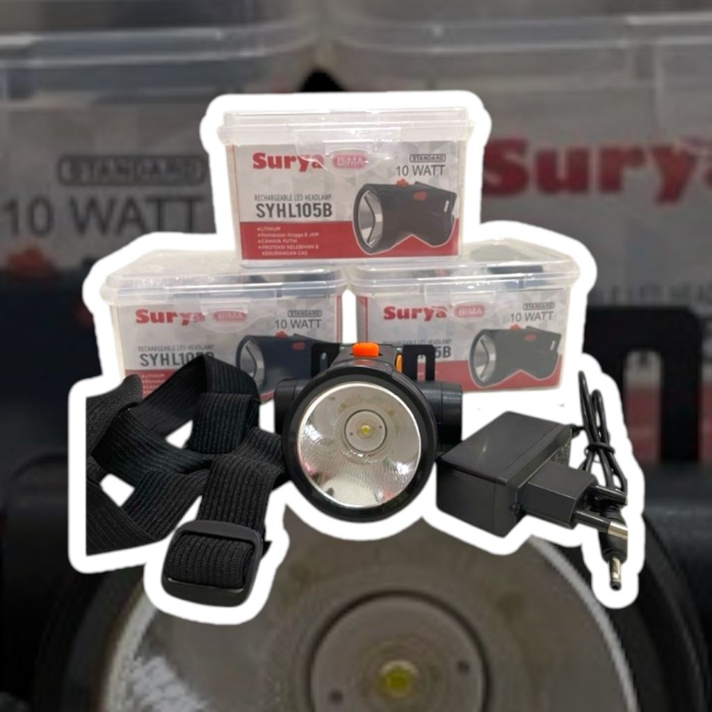 Senter Kepala SURYA SYH L105B Putih