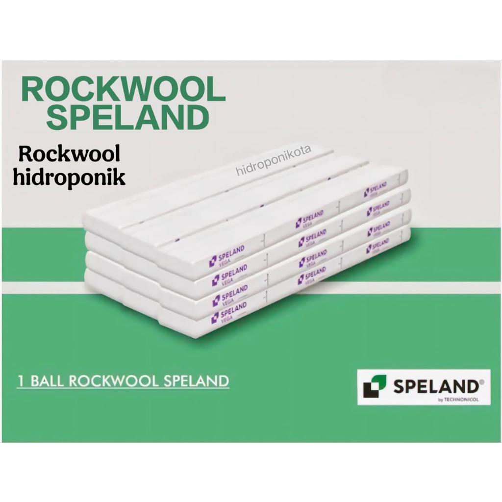 SPELAND - Rockwool Hidroponik 1 Ball (isi 12 slab) merk Speland