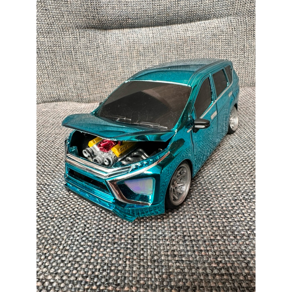 Miniatur Mobil Xpander Krom Biru Muda RKC
