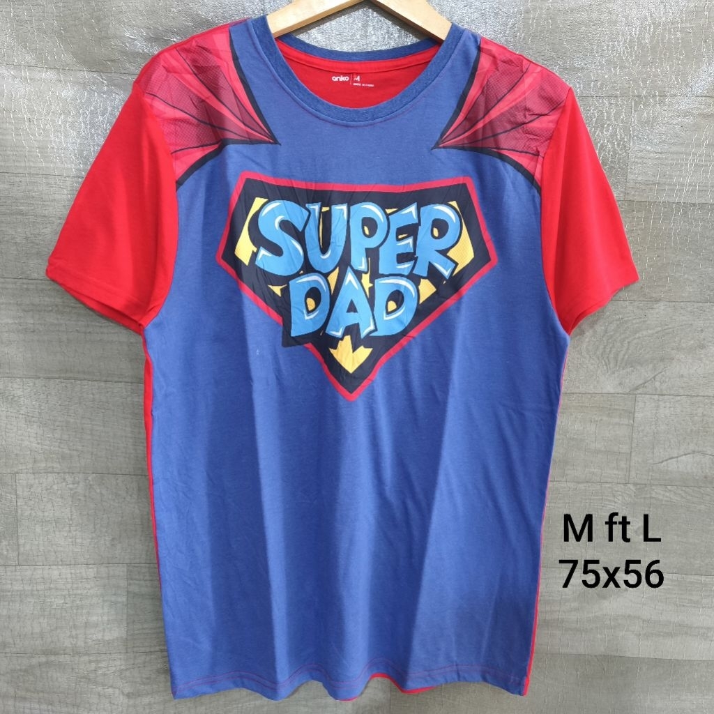 Kaos T-Shirt Anko Super Dad