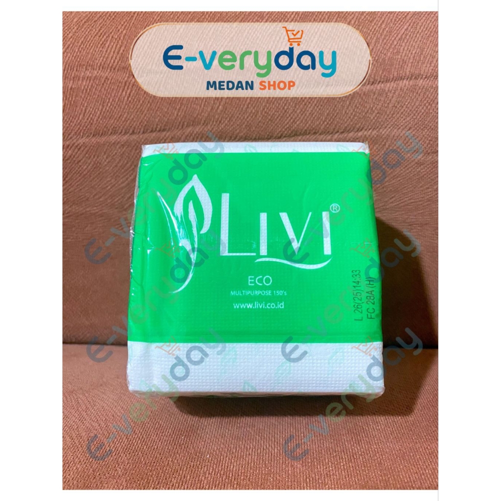 Tisu Meja Livi / Tisu Livi Eco Multipurpose / 150s / Tisu Serbaguna Murah