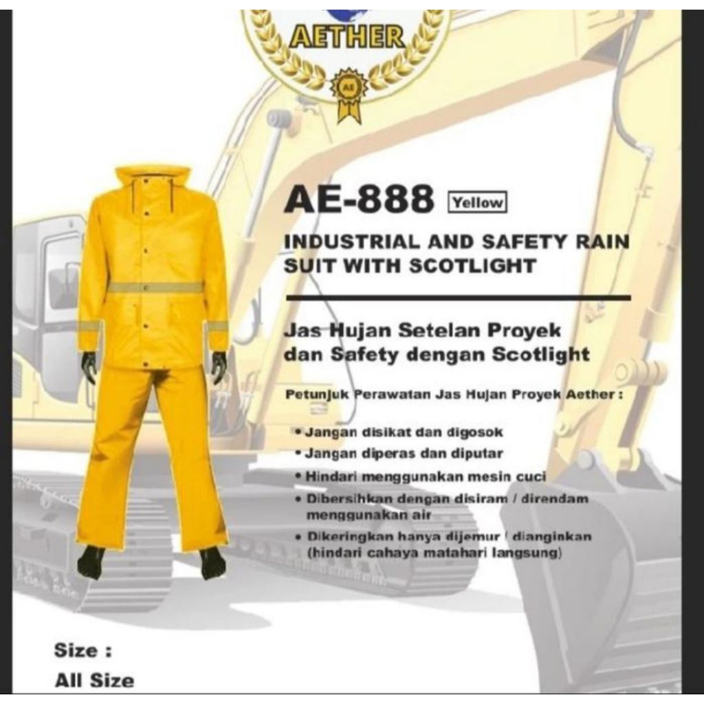 jas hujan setelan AETHER / has hujan proyek