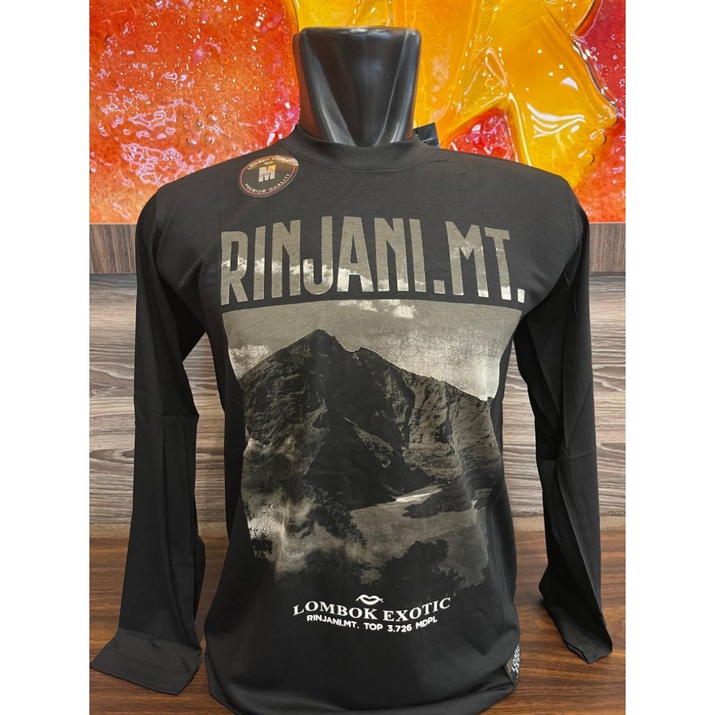 Kaos lombok exotic lengan panjang - Rinjani mountain