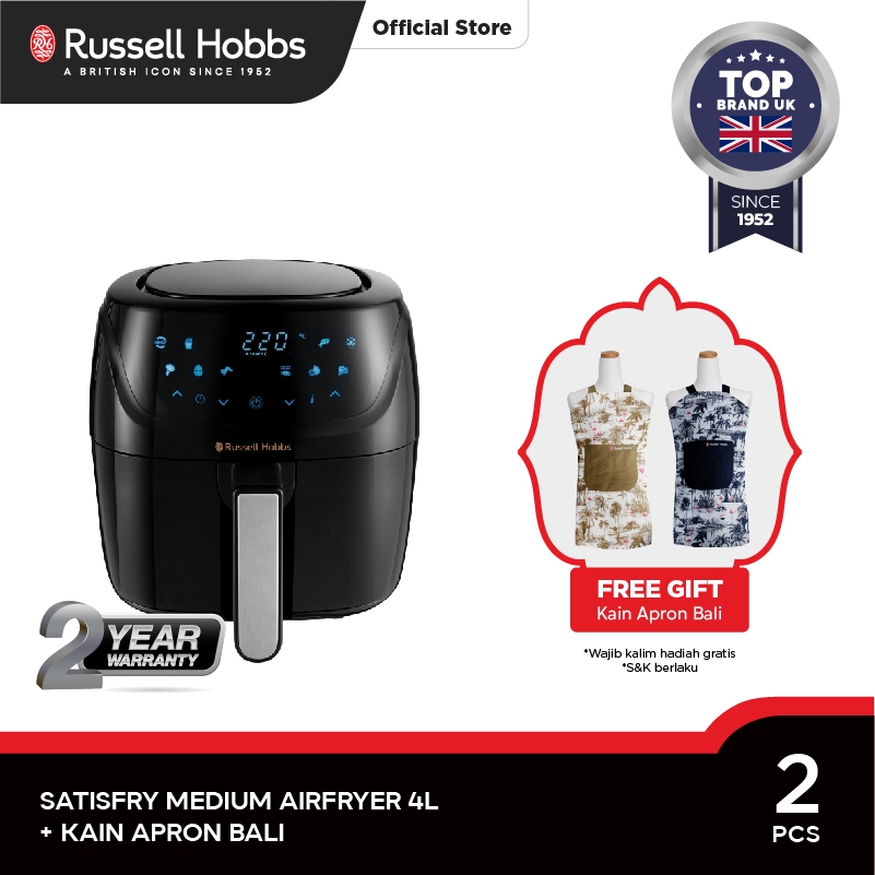 Russell Hobbs Satisfry Medium Air Fryer 4L - Penggorengan Udara Tanpa Minyak