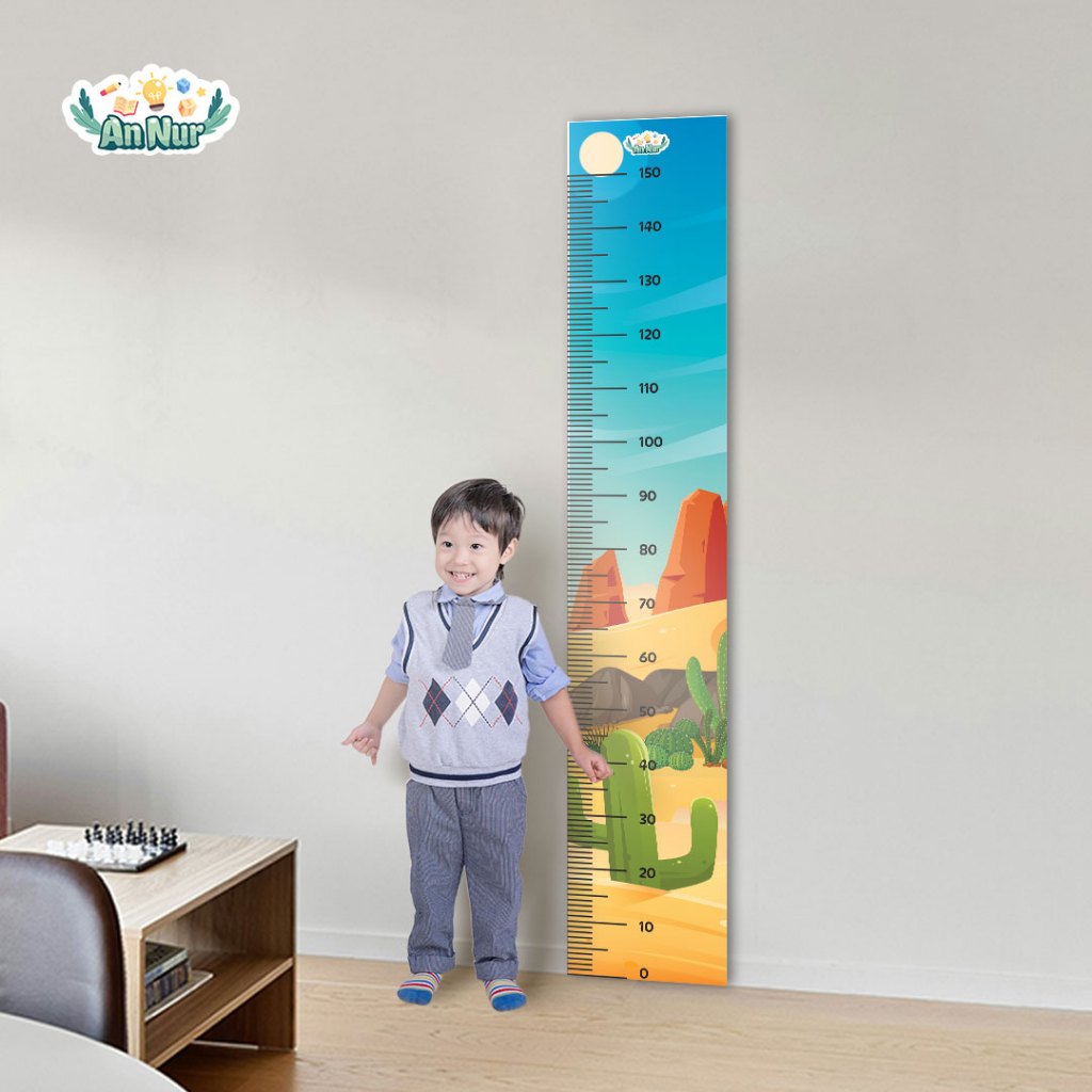Banner Dinding Ukuran 30x160cm | Pengukur Tinggi Badan