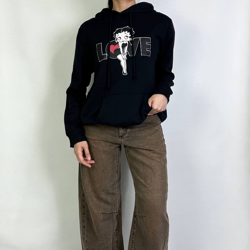 jaket wanita Betty Boop size M (seperti baru) 100% original 020326N