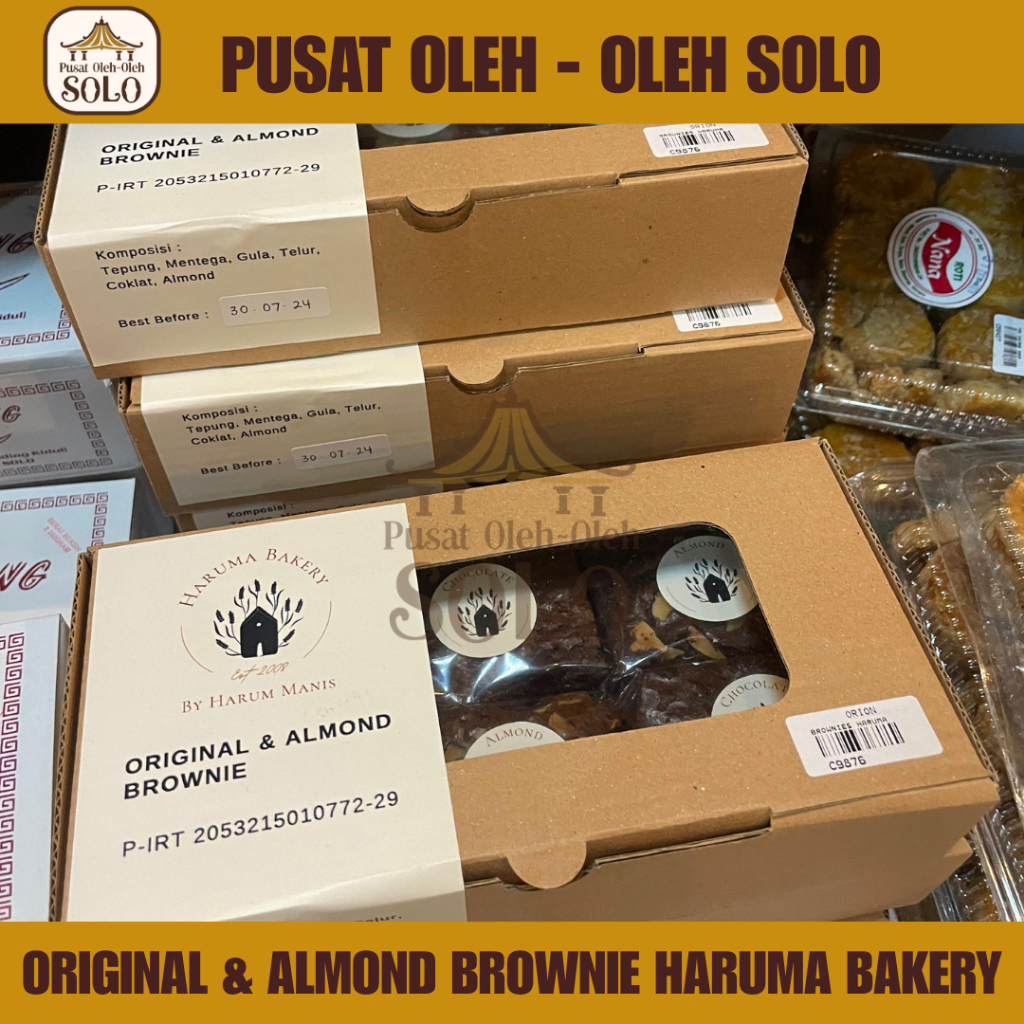 Original & Almond Brownie Haruma Bakery - Orion Solo
