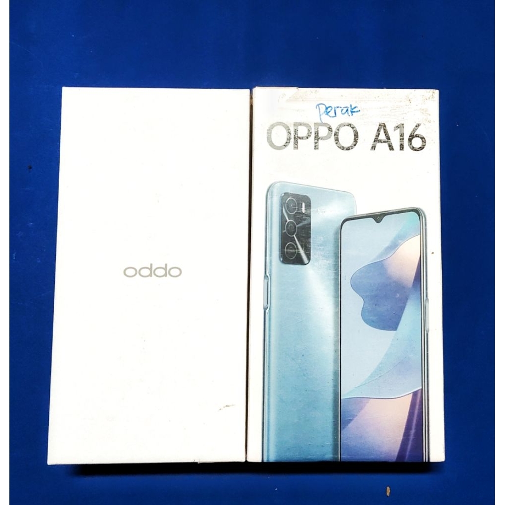 KARDUS DUS BOX OPPO A16  MINUS LECET PEMAKAIAN