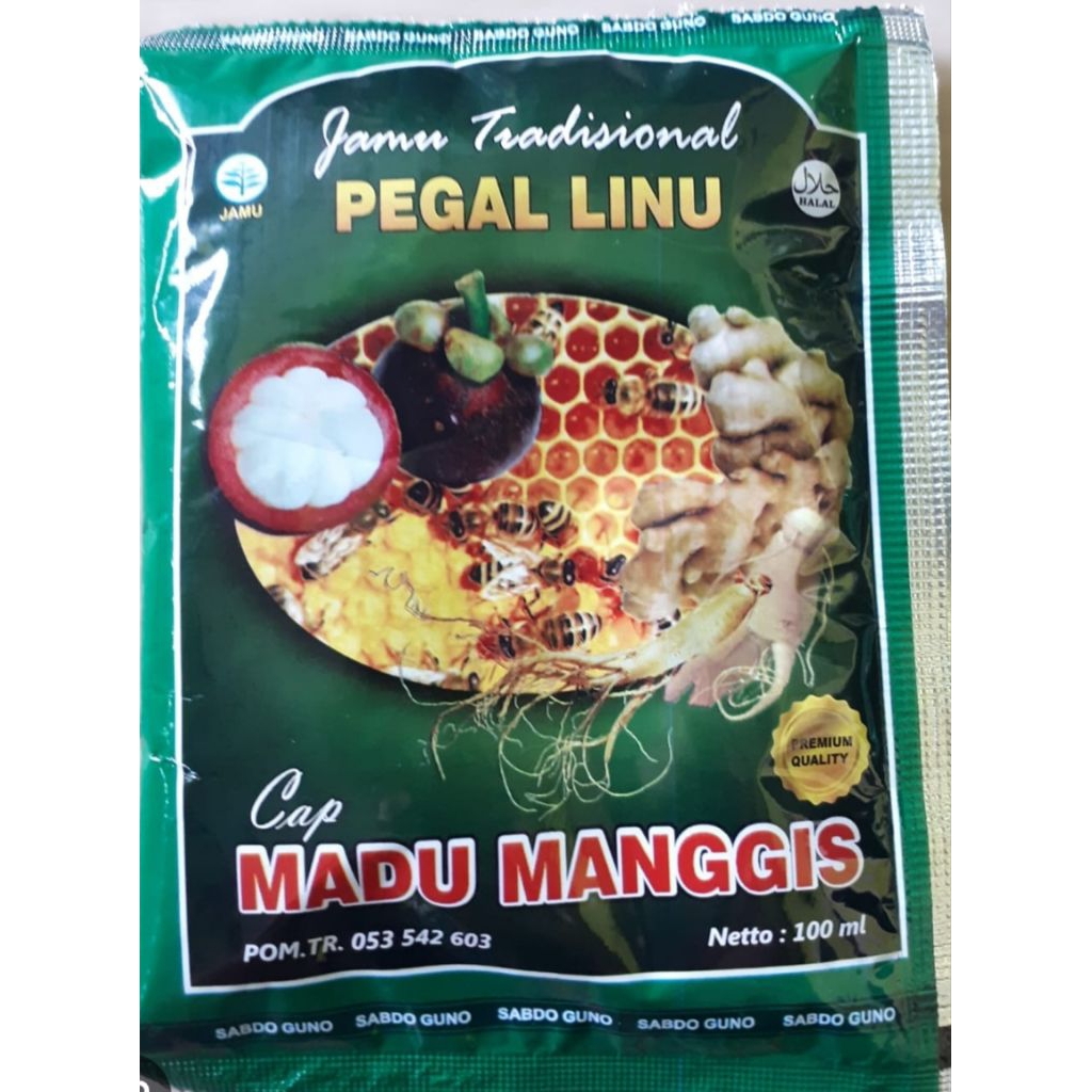 Jamu Pegal Linu Madu Manggis Sachet – Jamu Tradisional Pereda Pegal, Linu dan Badan Capek