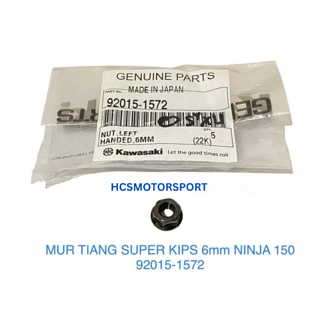 MUR TIANG SUPER KIPS 6mm KAWASAKI NINJA ORIGINAL 92015-1572