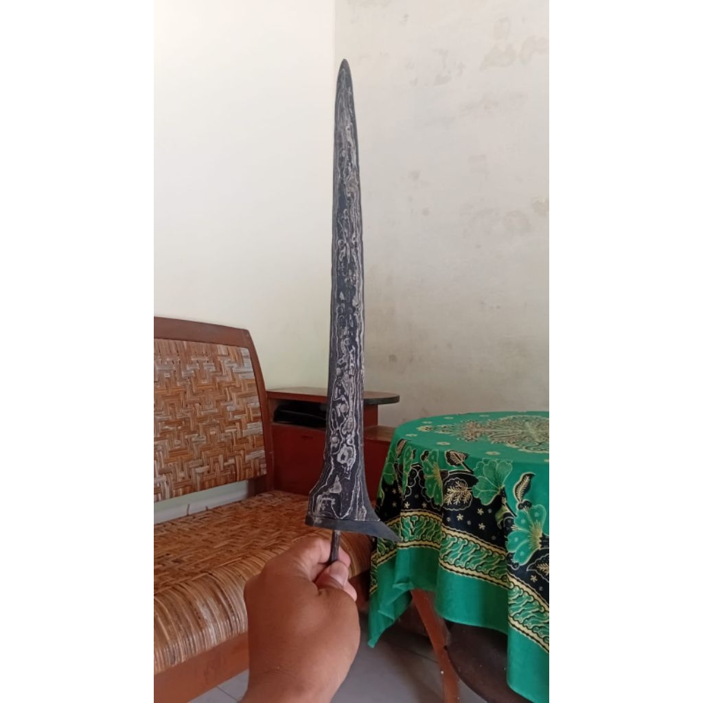 Bilah Keris Brojol Pamor Udan Mas Panjang 37 cm