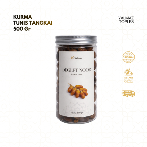 Yalmaz - Kurma Tunisia Tangkai 500 gr Deglet Noor Dates