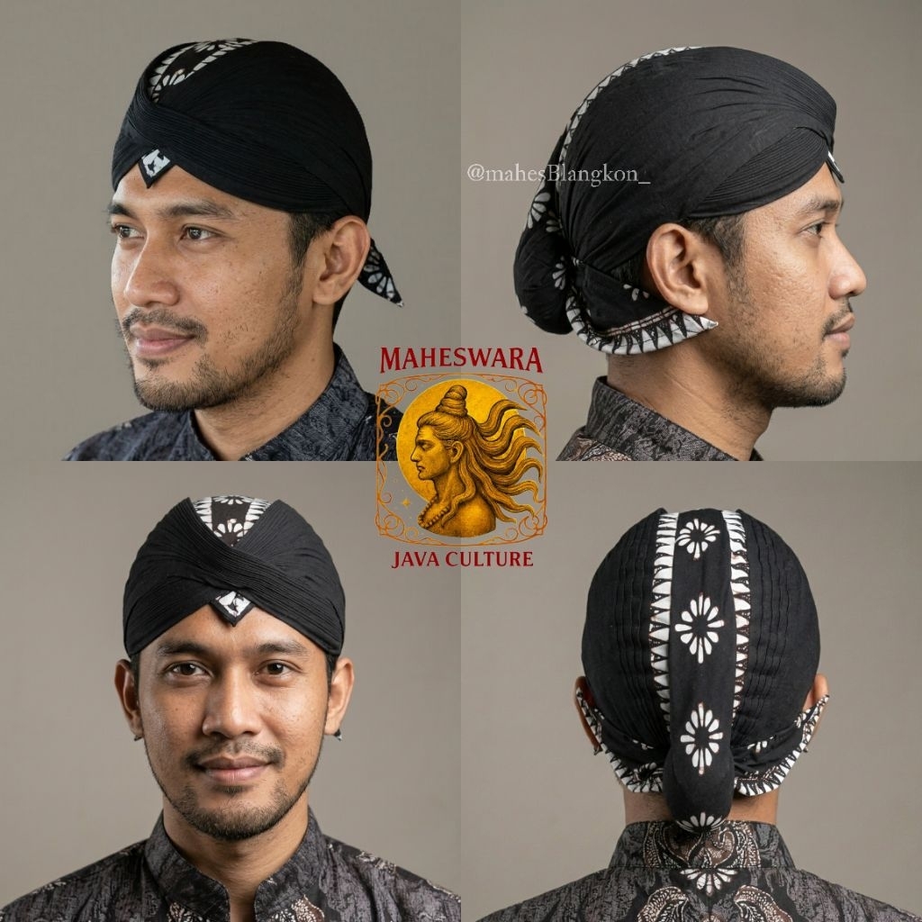 Blangkon Jogja Alusan Premium Senopaten | bisa dicuci | kembang tengah