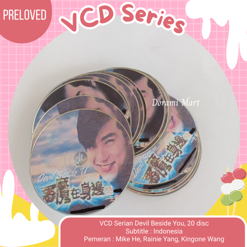 VCD Devil Beside You Serian Serial Chinese Cina China Mandarin Preloved Lawas Jadul Bekas Langka