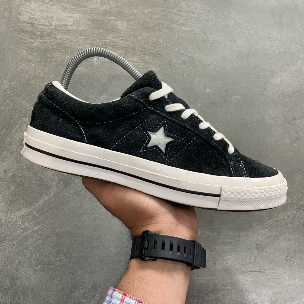 [Size 40] Converse One Star OX Suede Low Black White 2021 (158369C) Second Original Kondisi Mulus No