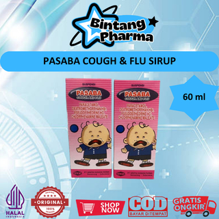PASABA (COUGH & FLU SIRUP 60ML) - MEREDAKAN DEMAM, BATUK DAN PILEK UNTUK ANAK-ANAK
