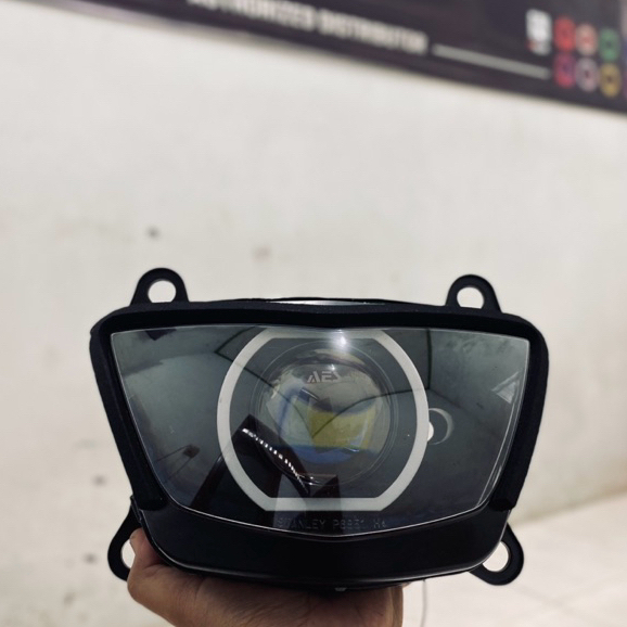 Lampu Depan Ninja R Barong Set Lampu Biled AES Experience V2 Doubel RGB Reflektor Ninja R old