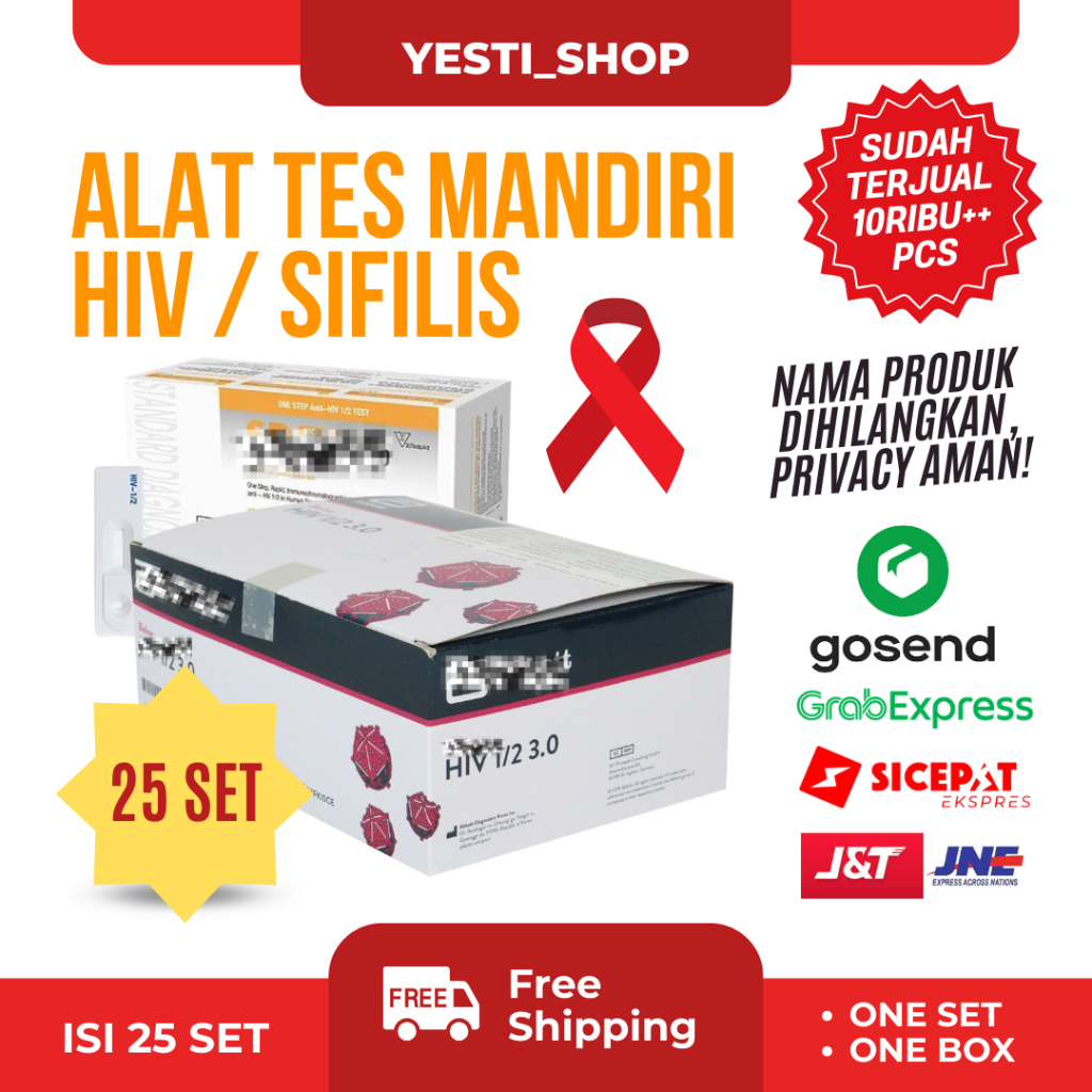 HIV dan Sifilis Test Generasi 4 AKL Tes Duo Combo Mandiri Syphilis