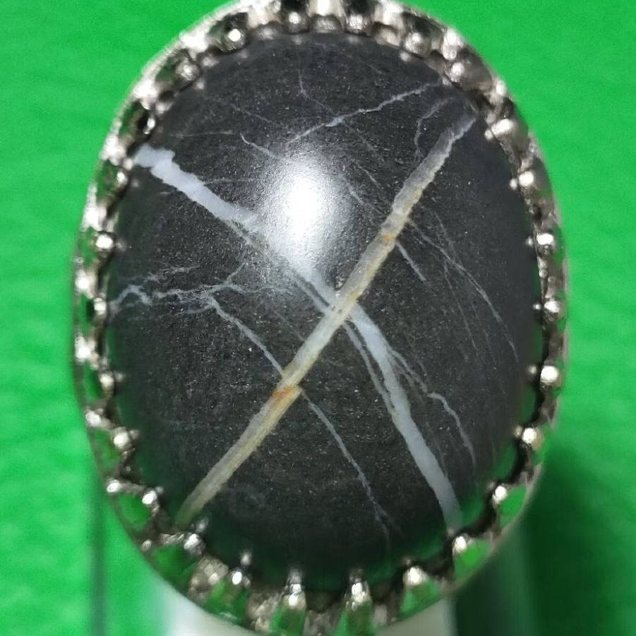 akik sengkal/tapak jalak srigunting original tembus