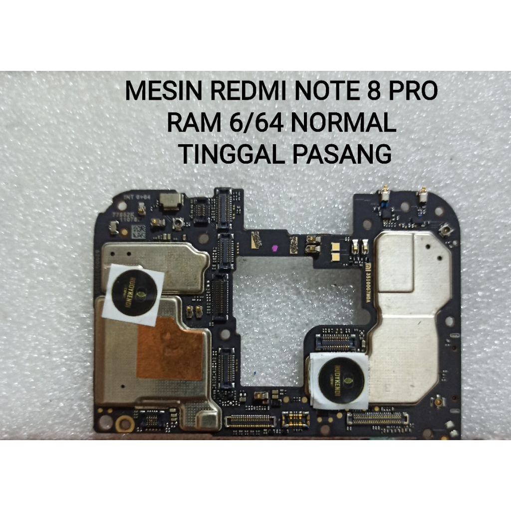MESIN REDMI NOTE 8 PRO RAM 6/64 NORMAL SIAP PAKAI