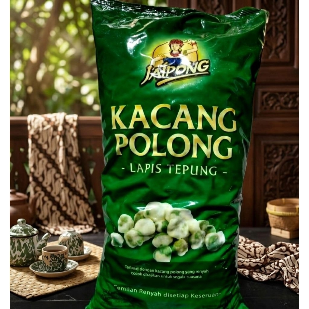 Cemilan Kacang Polong Lapis Tepung Jaipong