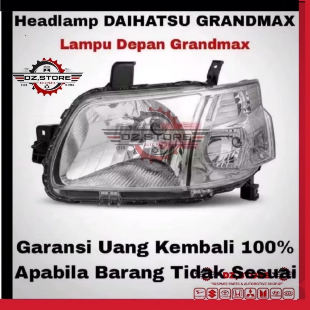 Headlamp Grandmax Lampu Depan Grandmax Lampu Depan Daihatsu Grandmax Pickup Kanan Kiri Bisa COD - Mi