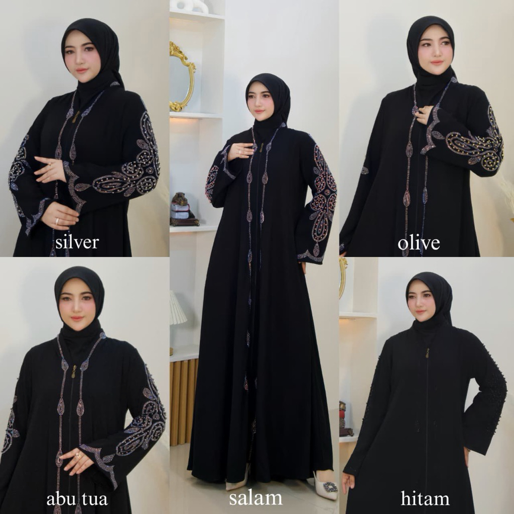 Abaya gamis payet swaroski terbaru