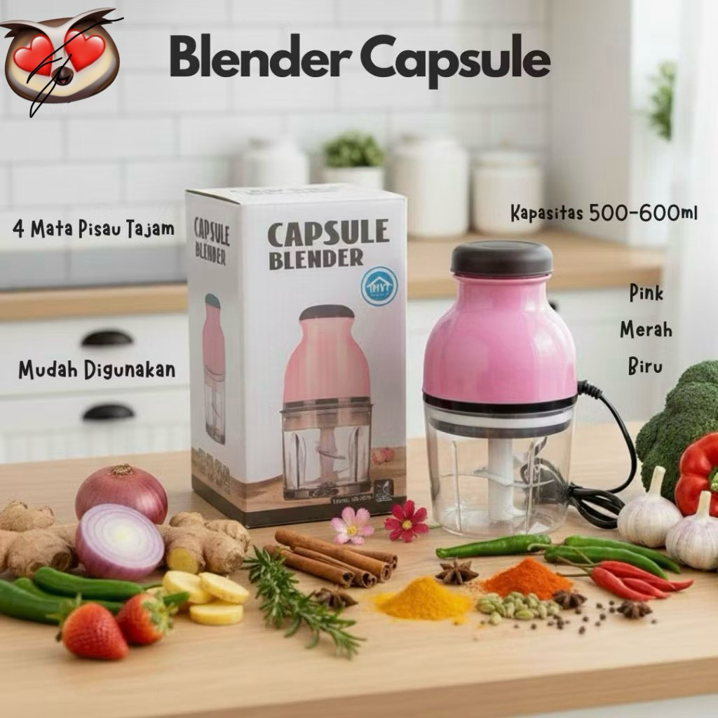 Pisau 4. BLENDER COOPER CUTTER SERBAGUNA MULTIFUNGSI capsule portable LISTRIK penggiling
