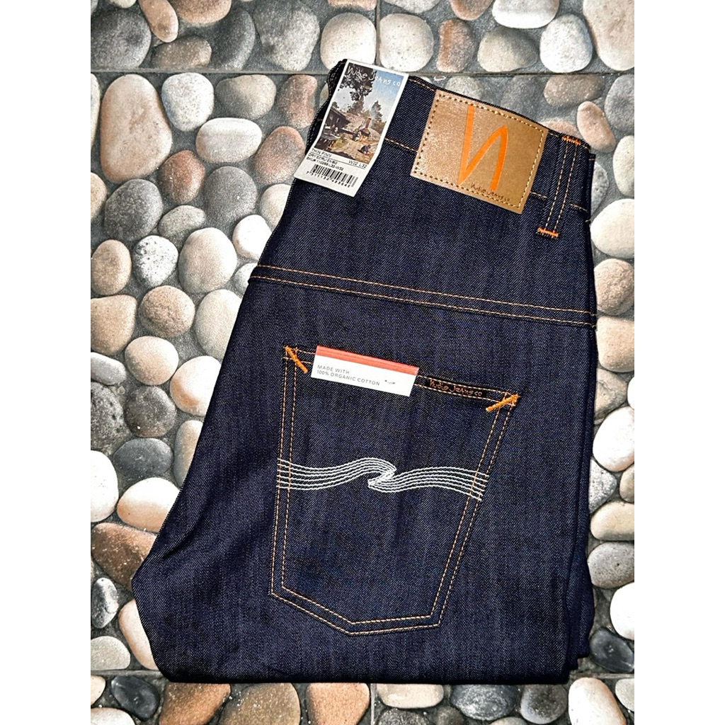 Nudie Jeans Thin Finn Dry Ecru Embo