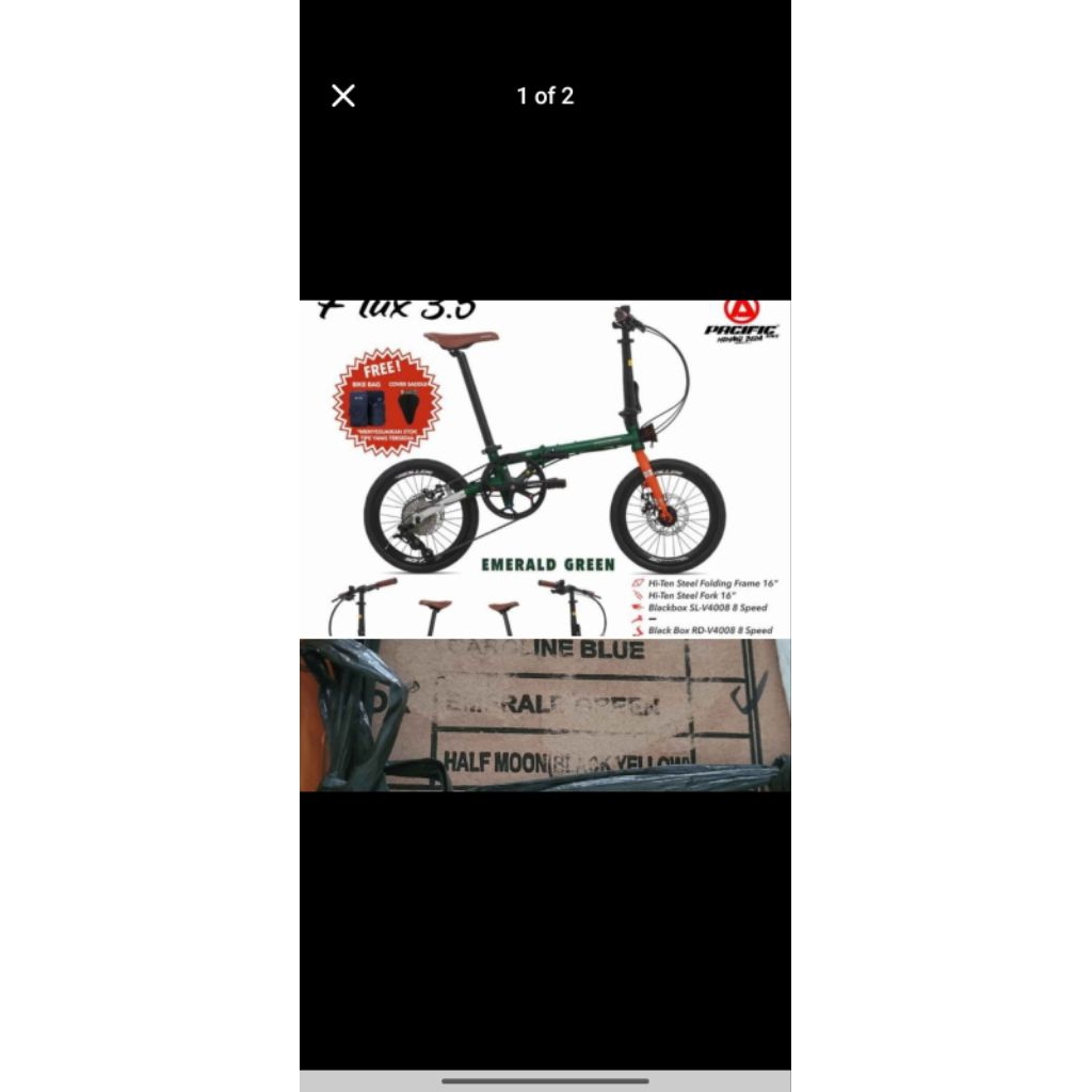 sepeda lipat Pacific 16"