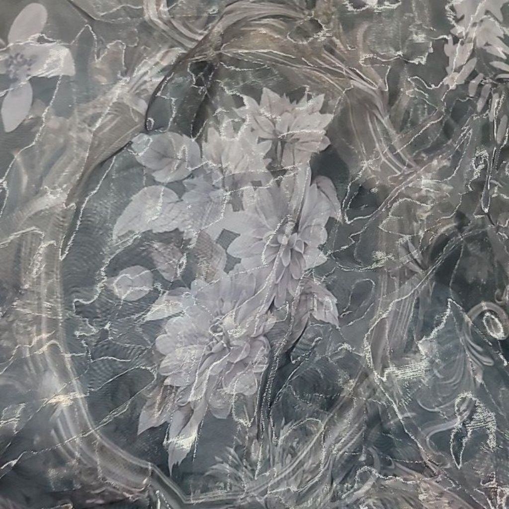 perca organza motif bunga dan motif sultan/tidak ada yang sama motif maupun warna