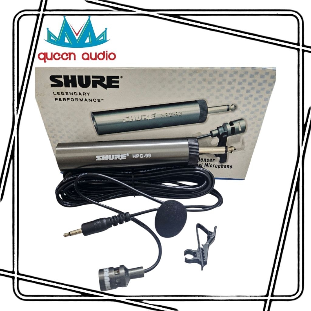 Mic jepit kabel mik clip on mic kancing suara bagus condenser clip on microphone
