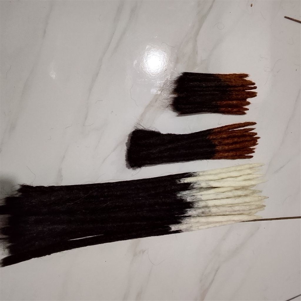 Rambut Gimbal Sintetis, Rambut Sambung Gimbal Sintetis, Ready Berbagai Ukuran Rambut Gimbal Sintetis