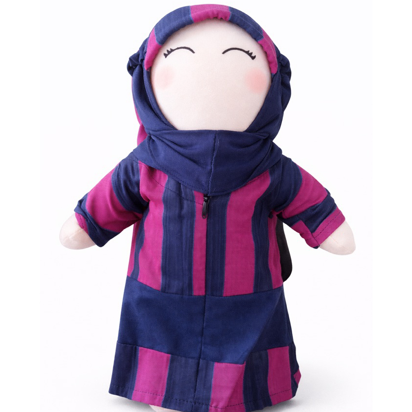 Boneka Anak muslim bercadar Faceless Radinka dolls seri tenun ntb - Asiyah