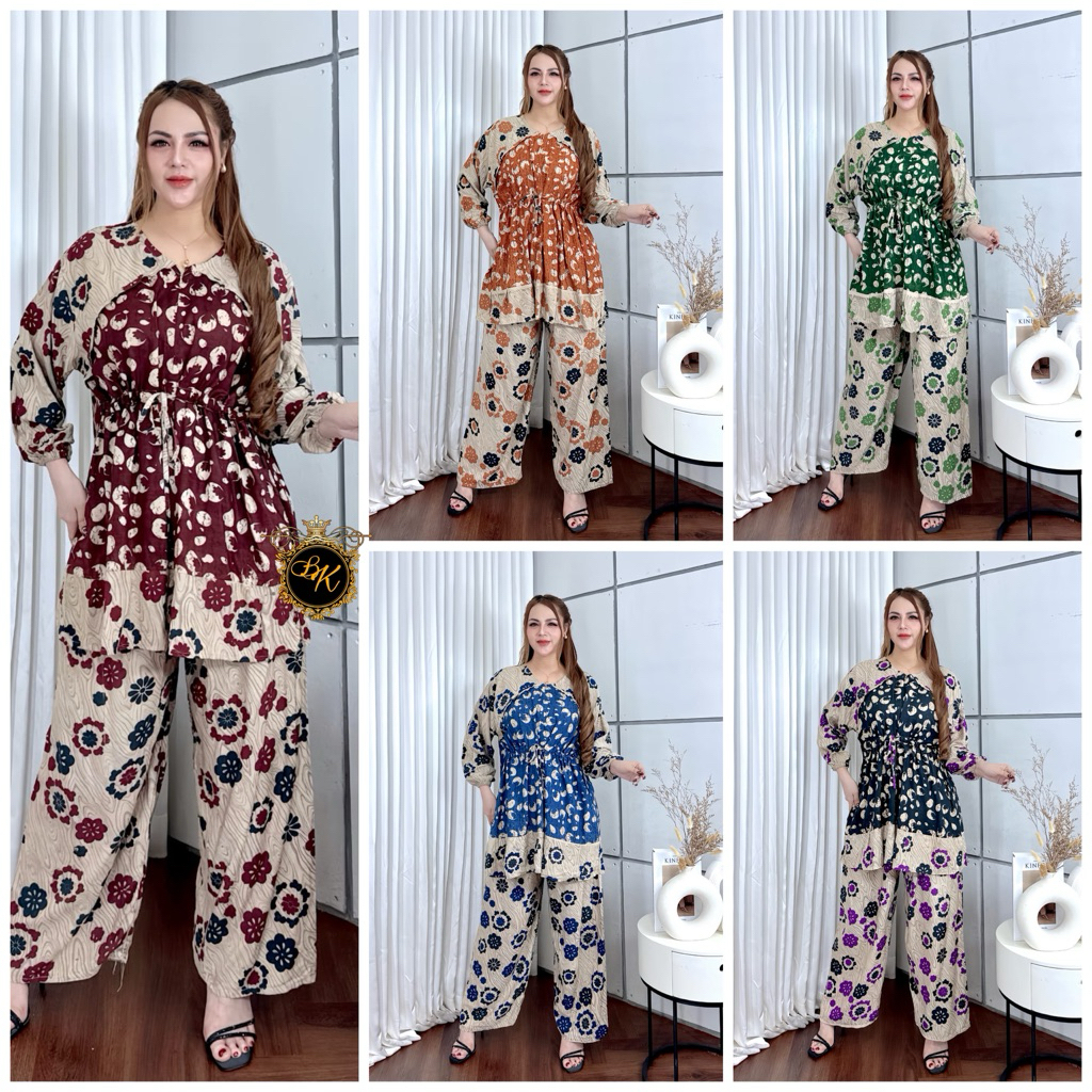 One Set Tunik Jumbo Ld 130| Setelan Tunik Jumbo Ld 130| One Set Arabian| Setelan Celana Panjang Jumb