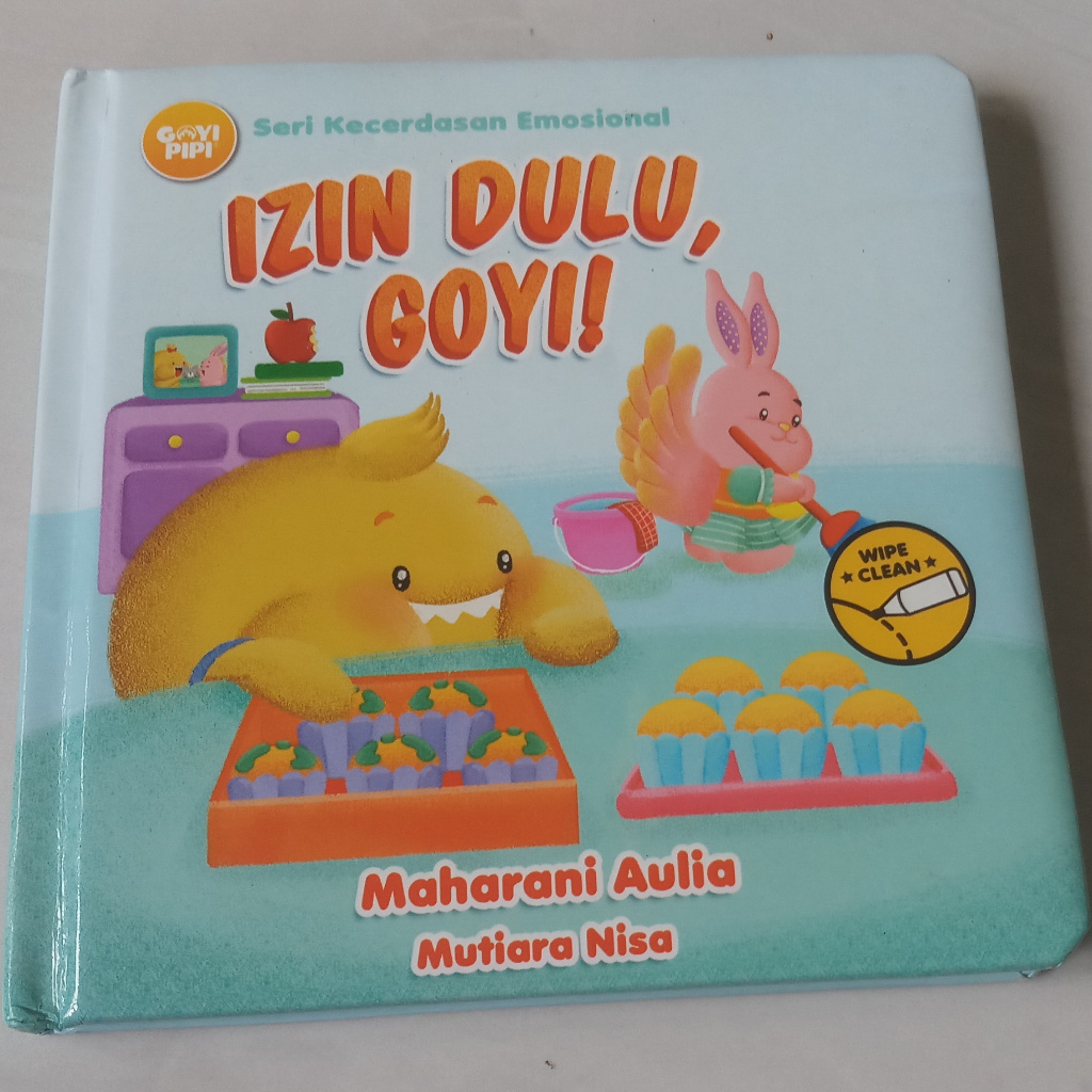 Buku Anak Preloved - Board Book - Izin Dulu Goyi