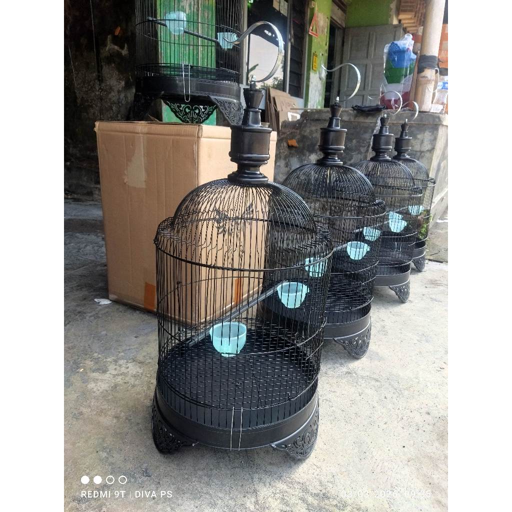 SANGKAR LOVEBIRD KUBAH TRUCUKAN KOMPLIT TEBOK KANDANG KAPSUL CEBOL KUBAH KERUCUT SANGKAR TRUCUKAN