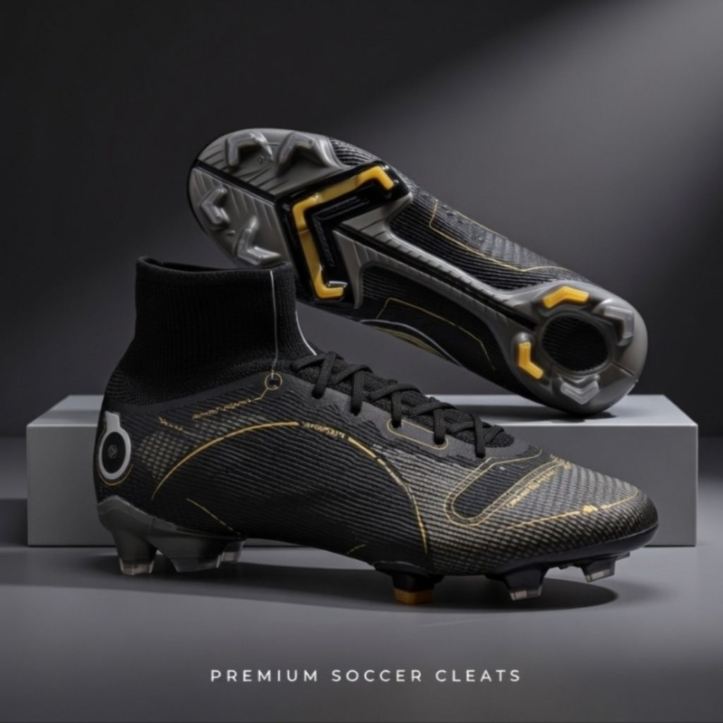 sepatu sepak bola mercurial elite black shadow