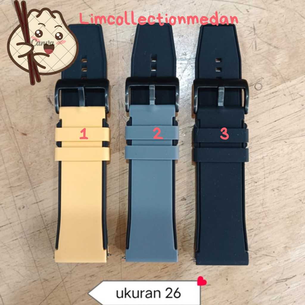 Tali Karet Jam Tangan Ukuran 26 UNIVERSAL