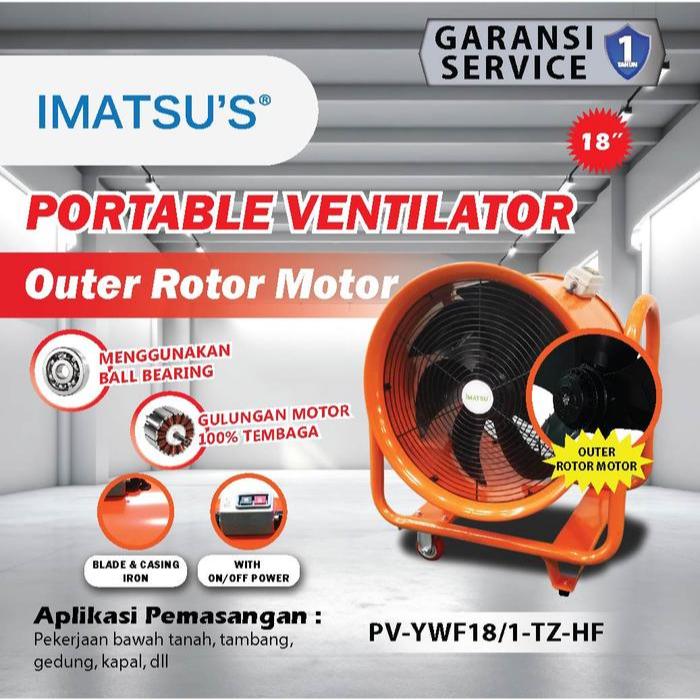 Portable Ventilator Blower Exhaust Drum Fan 18 Inch 220V Support Roda