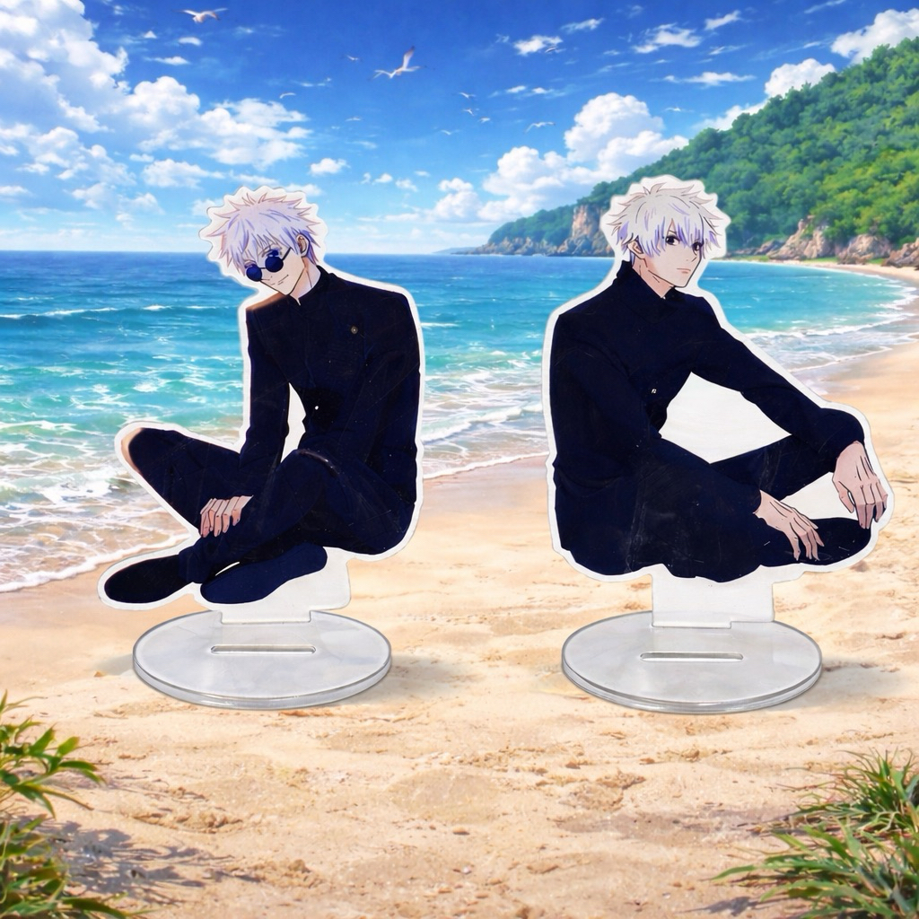 [READY] OME stand akrilik standee 10cm Gojo Satoru duduk santai