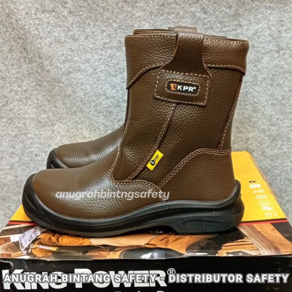 Sepatu Safety KPR L-805 H Kulit Original Ukuran 5-10 Wanita Pria