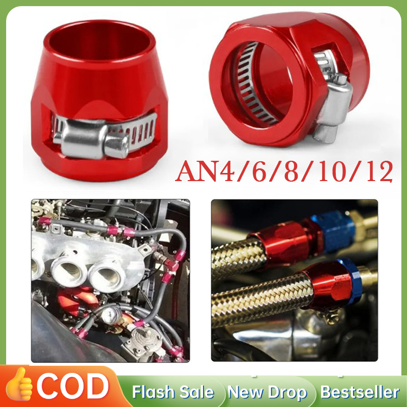 Clamp Selang Bensin Klem Selang Bensin Mobil Aluminium Hose Clamp Untuk Mobil An4 / An6 / An8 / An10