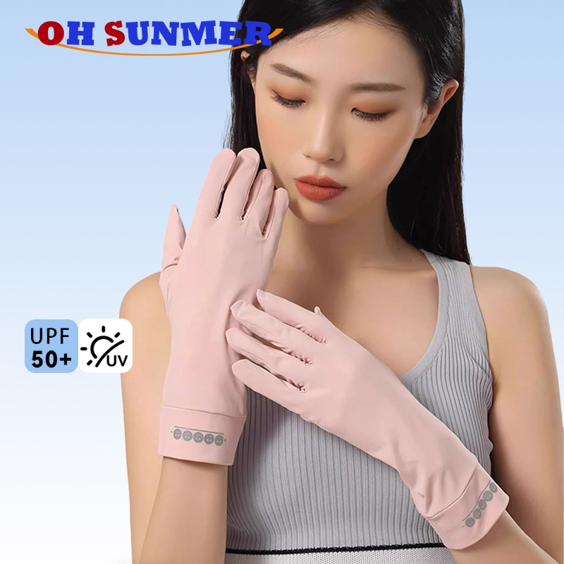 OH SUNMER Sarung Tangan Anti Uv  Wanita Motor Gloves anti uv wanita motor  Sarung Tangan Uv Wanita l