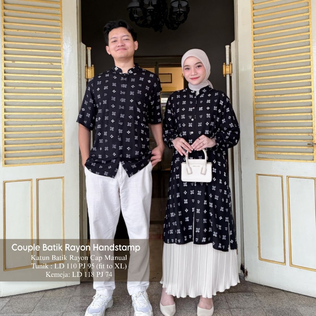 ELSIRESTORE (READY STOCK) Couple Set Batik Suku Arimbi Long Tunik Elsire