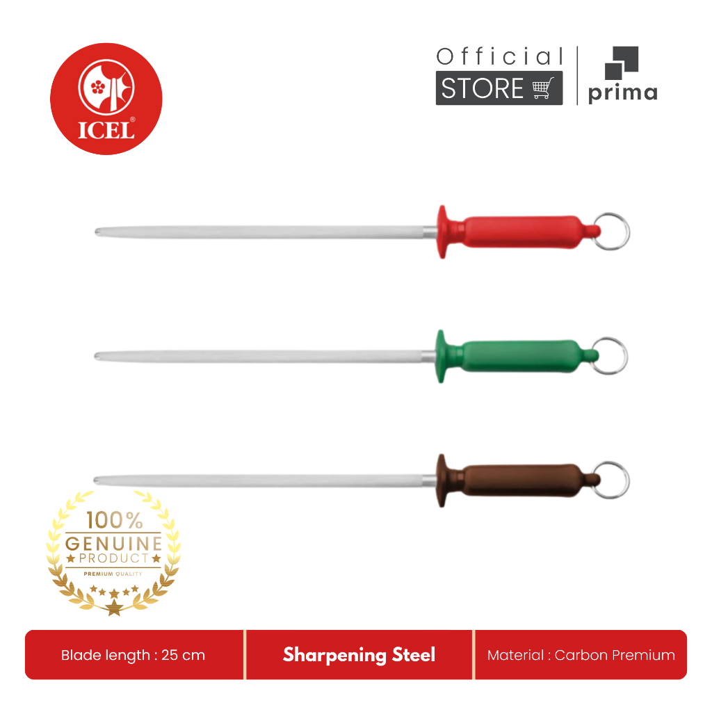 Sharpening Steel 25 cm Color | Asahan Pisau - ICEL