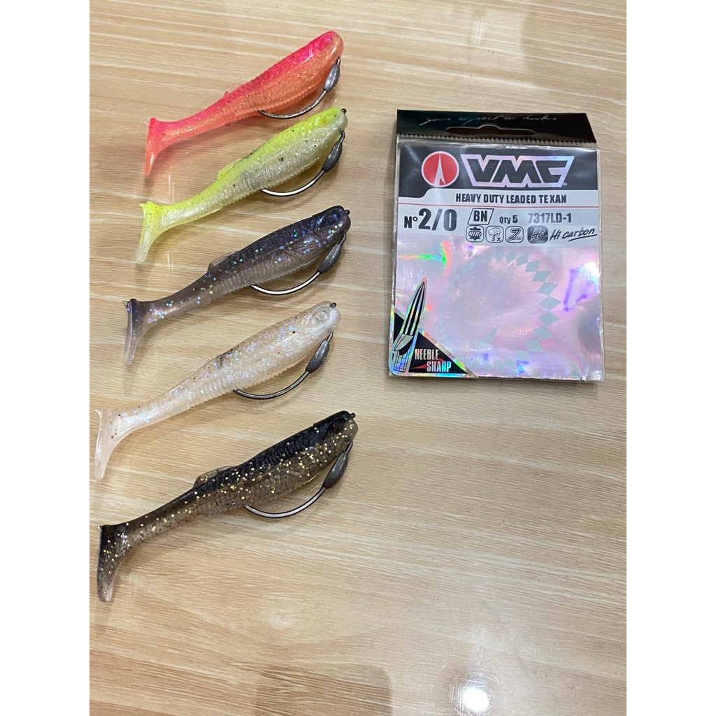 Soft Lure Rapala Heavy Hitter 7.6cm sama Hook VMC