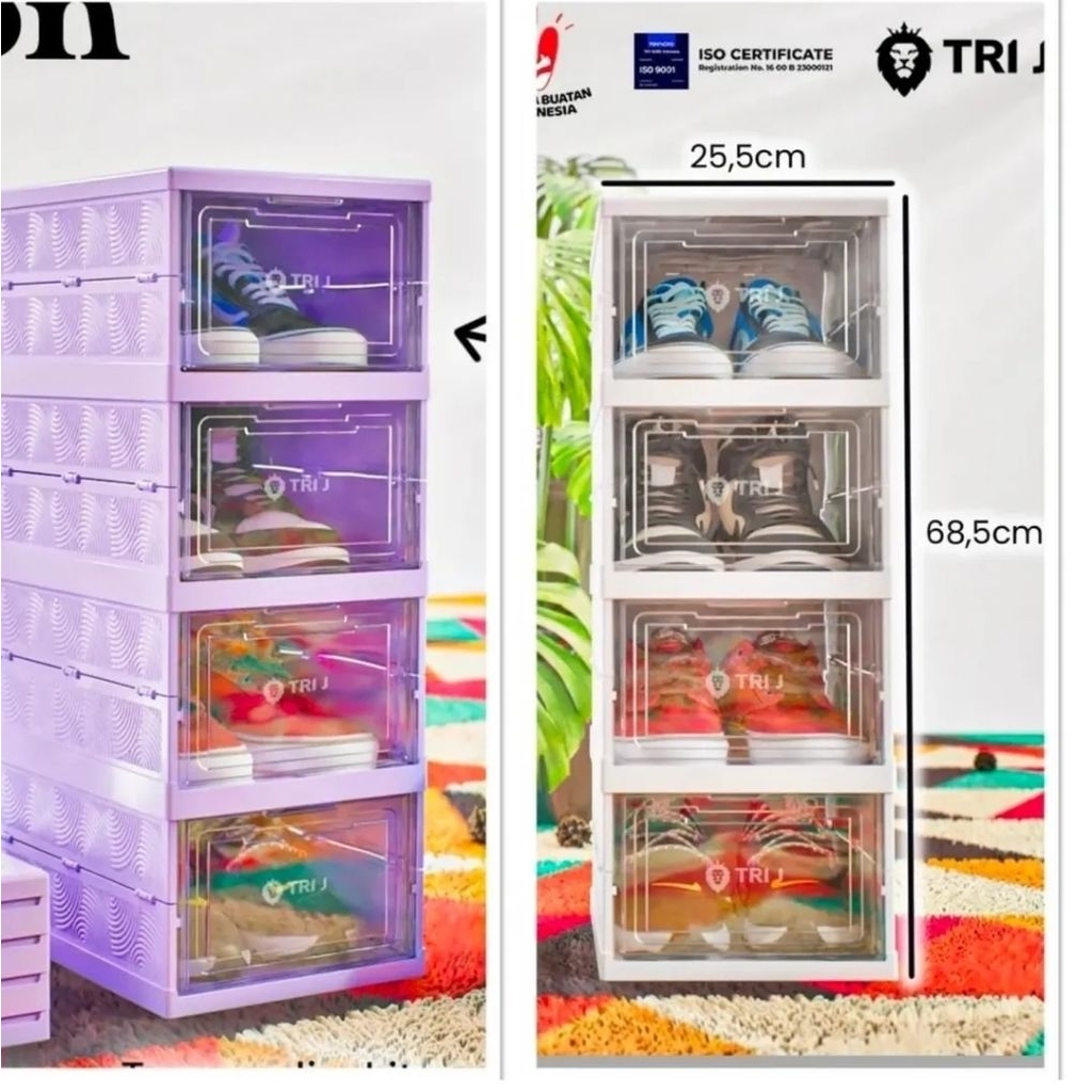 RAK SEPATU LISBON 4SUSUN