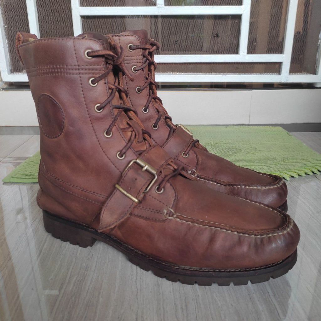 POLO Moctoe Buckle High Boots Size 46 Insol 30 Cm